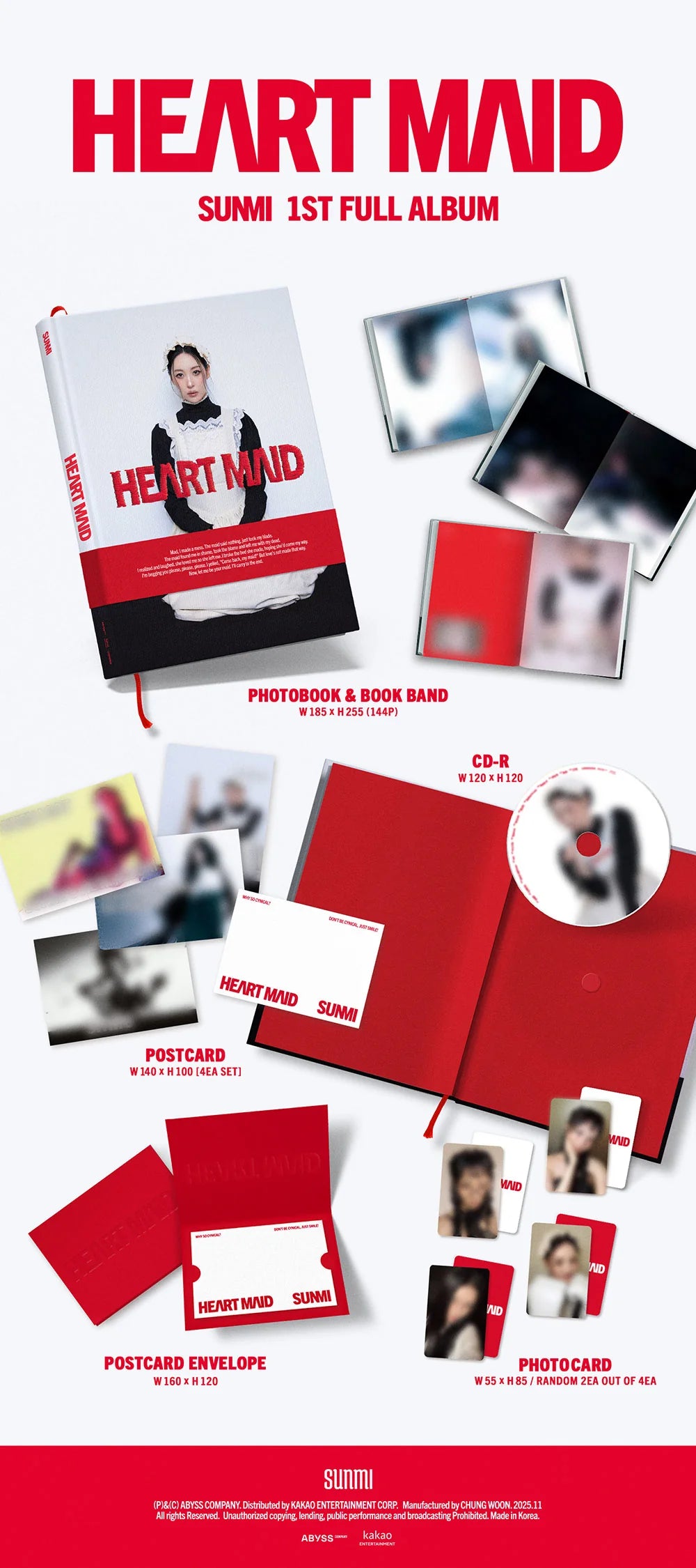 SUNMI - [HEART MAID] 1ST FULL ALBUM