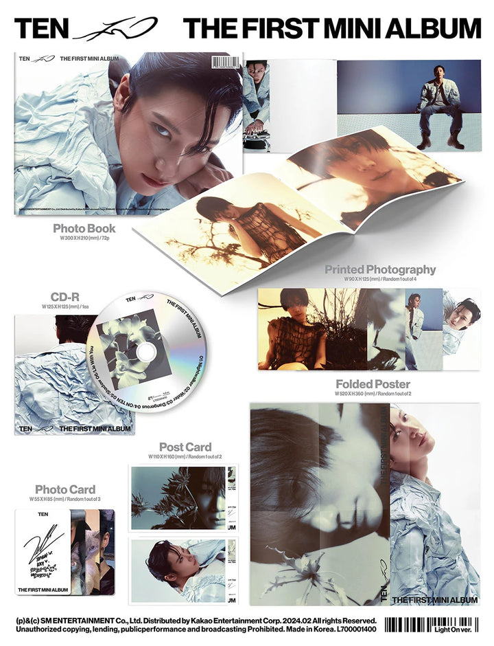 TEN - [TEN] 1st Mini Album LIGHT ON Version