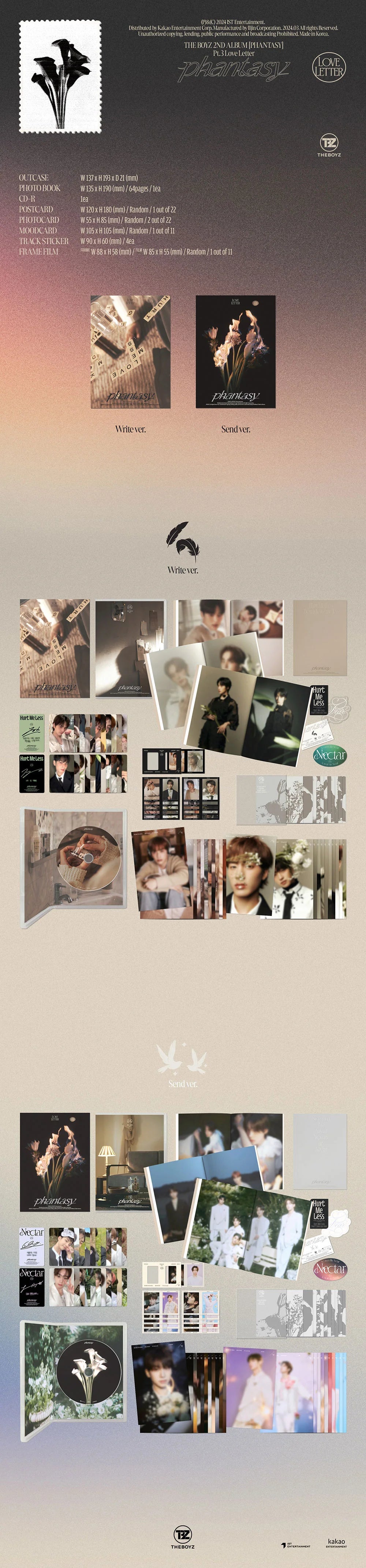 THE BOYZ - [PHANTASY : PT.3 LOVE LETTER] 2nd Album