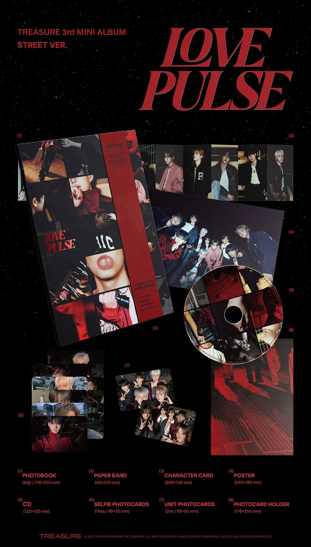 TREASURE - [LOVE PULSE] 3rd Mini Album