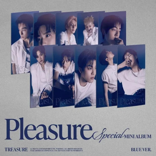 TREASURE - [PLEASURE] Special Mini Album BLUE CHOI HYUN SUK Version