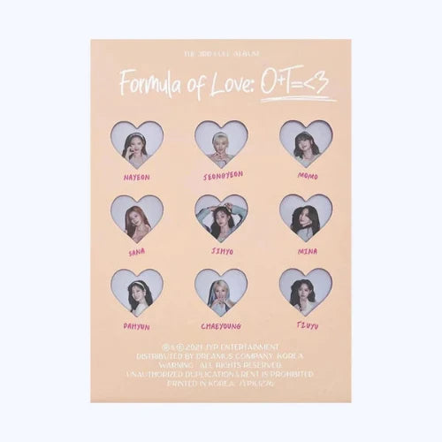 TWICE - [FORMULA OF LOVE: O+T=<3] 3rd Album