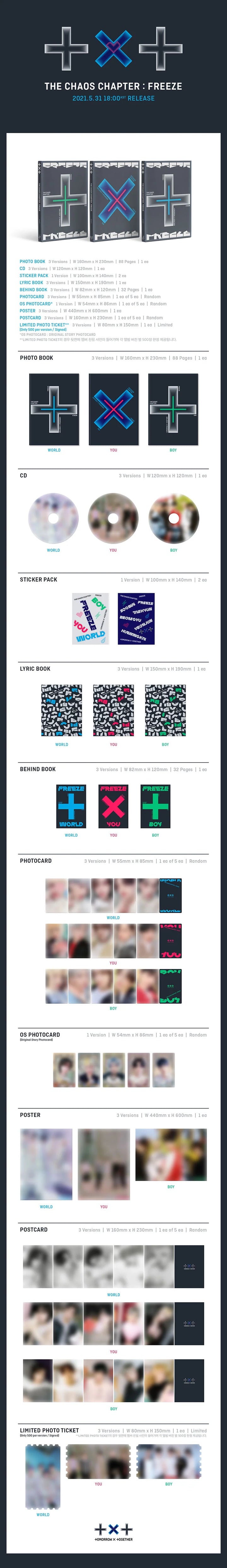 TXT - [The Chaos Chapter : Freeze] 4th Mini Album