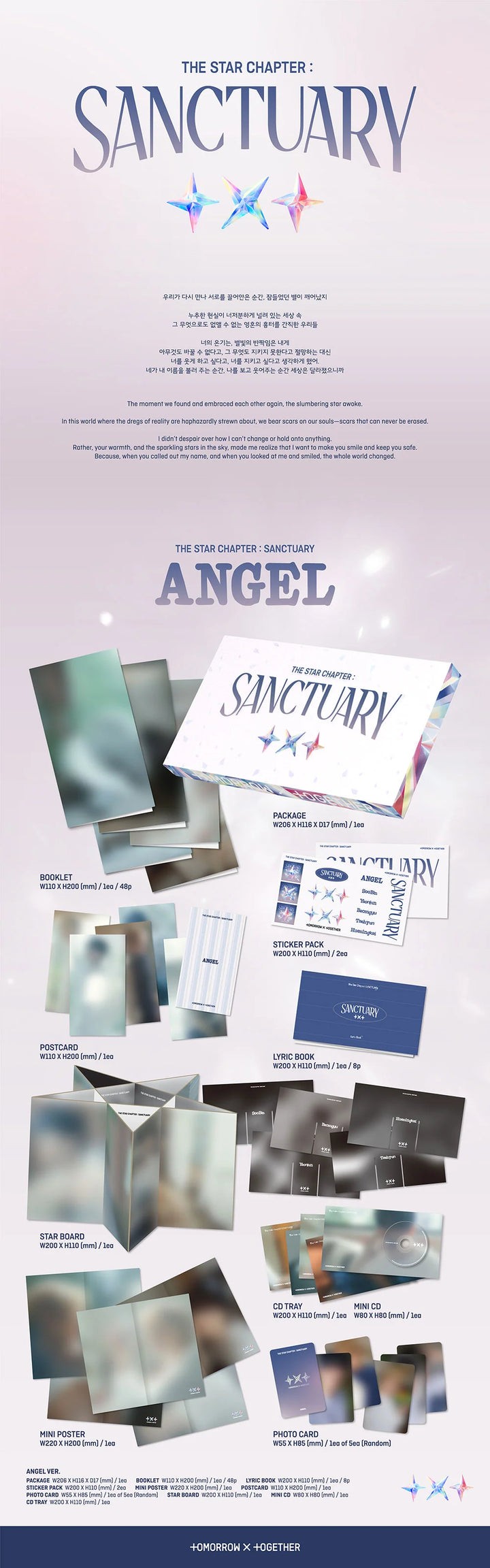 TXT - [THE STAR CHAPTER : SANCTUARY] Album ANGEL Version