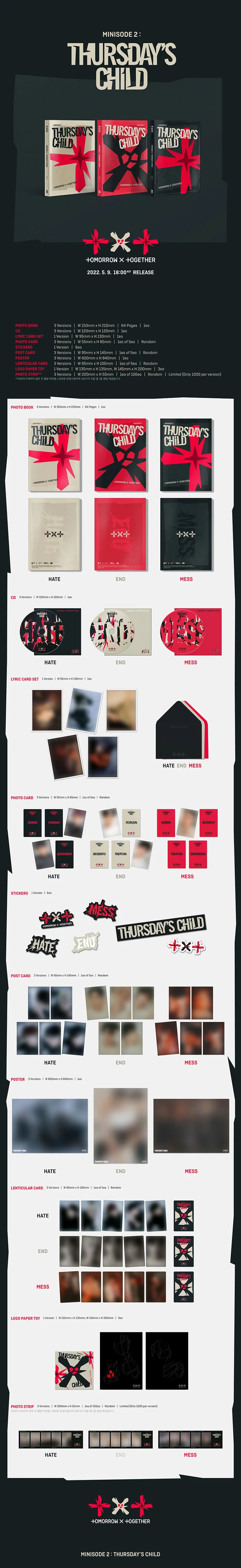 TXT - [MINISODE 2: THURSDAY'S CHILD] 4th Mini Album