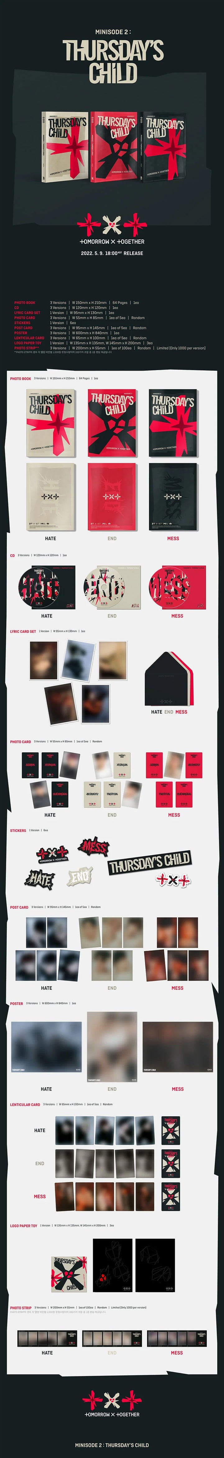 TXT - [MINISODE 2: THURSDAY'S CHILD] 4th Mini Album