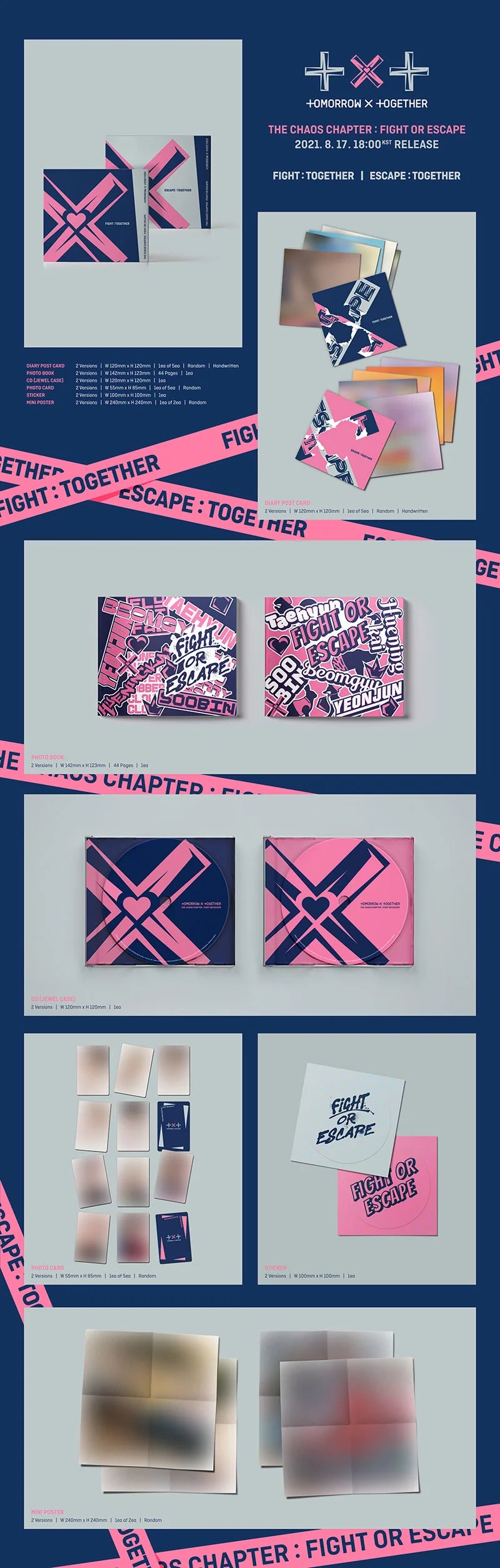 TXT - [The Chaos Chapter: FIGHT OR ESCAPE] 2nd Album