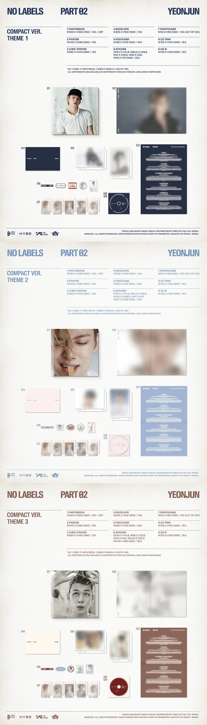 YEONJUN - [NO LABELS : PART 02] 2nd Mini Album COMPACT Version