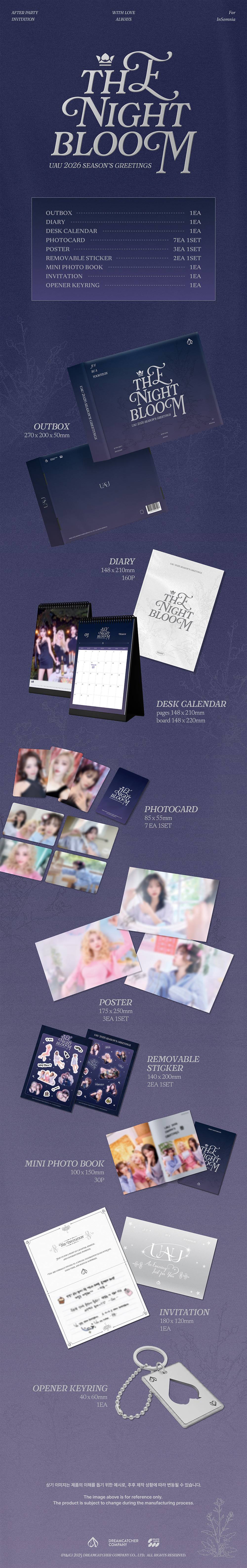 UAU (DREAMCATHER) - [THE NIGHT BLOOM] 2026 SEASON'S GREETINGS
