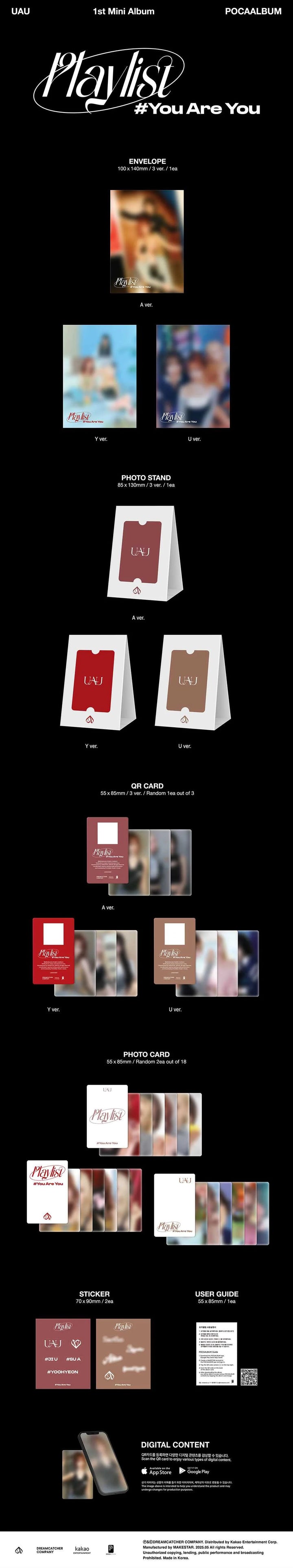 UAU (DREAMCATCHER) - [PLAYLIST #YOU ARE YOU] 1st Mini Album POCAALBUM Version