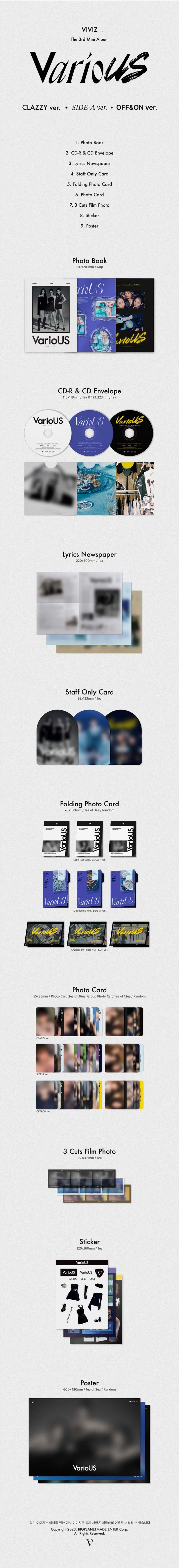 VIVIZ - [VarioUS] 3rd Mini Album OFF&ON Version