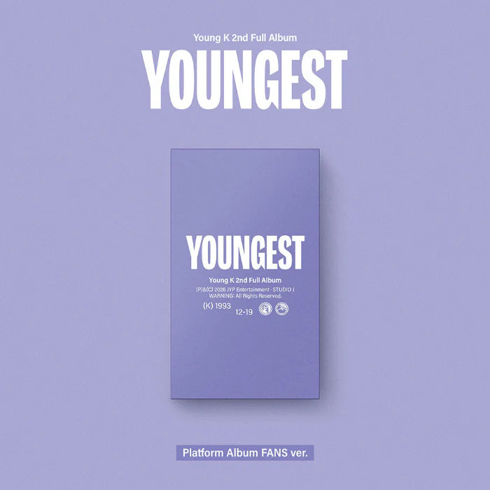 YOUNG K (DAY6) - [YOUNGEST] 2nd Full Album PLATFORM ALBUM FANS Version