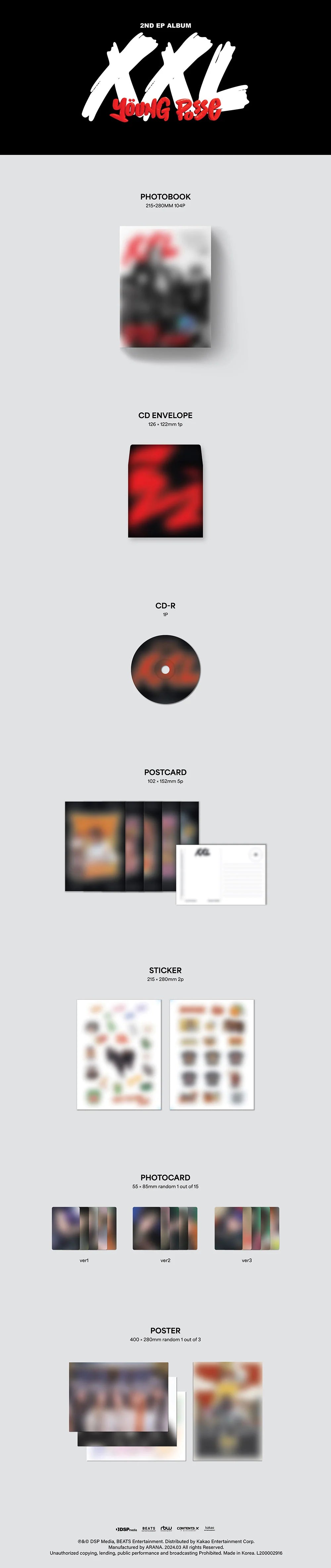 YOUNG POSSE - [XXL] 2nd EP Album