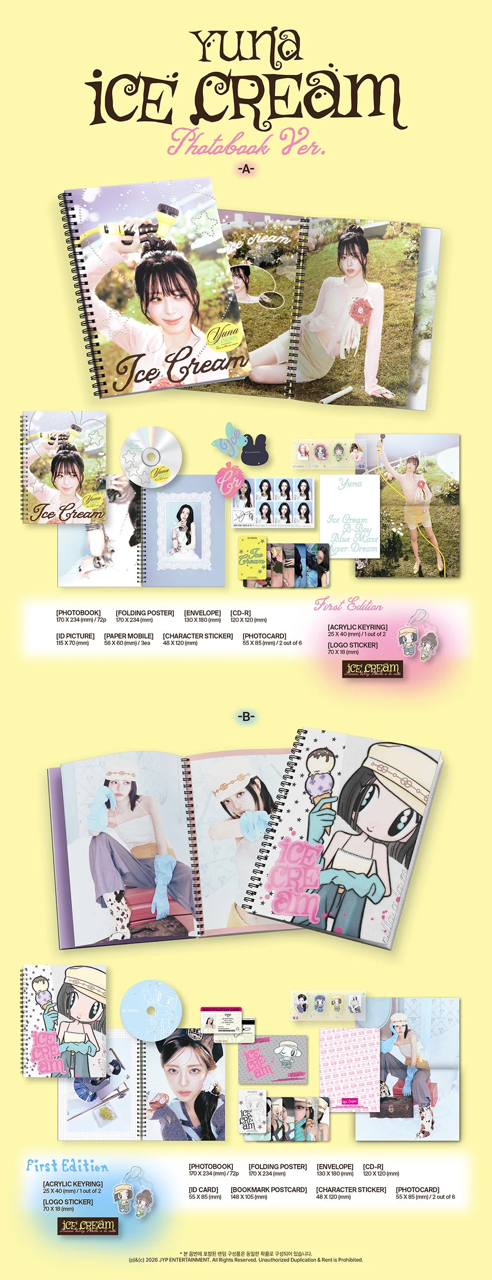 YUNA (ITZY) - [ICE CREAM] 1st Mini Album