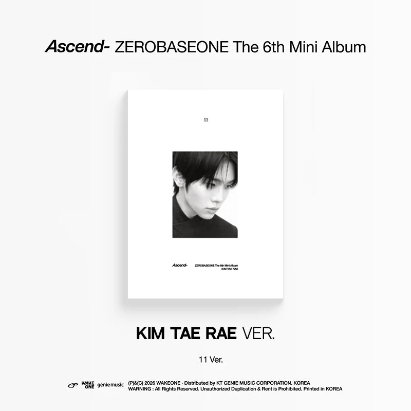 ZEROBASEONE - [ASCEND-] 6th Mini Album (11 Version)