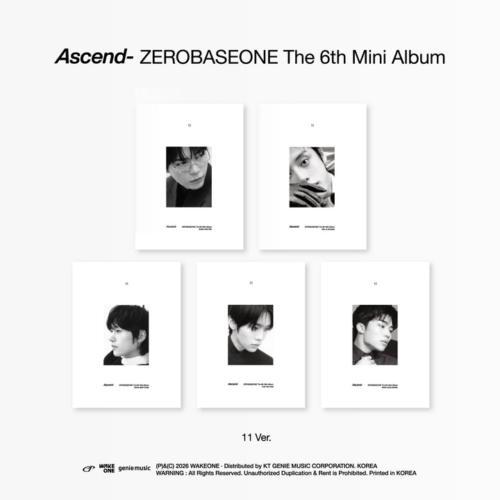 ZEROBASEONE - [ASCEND-] 6th Mini Album (11 Version)