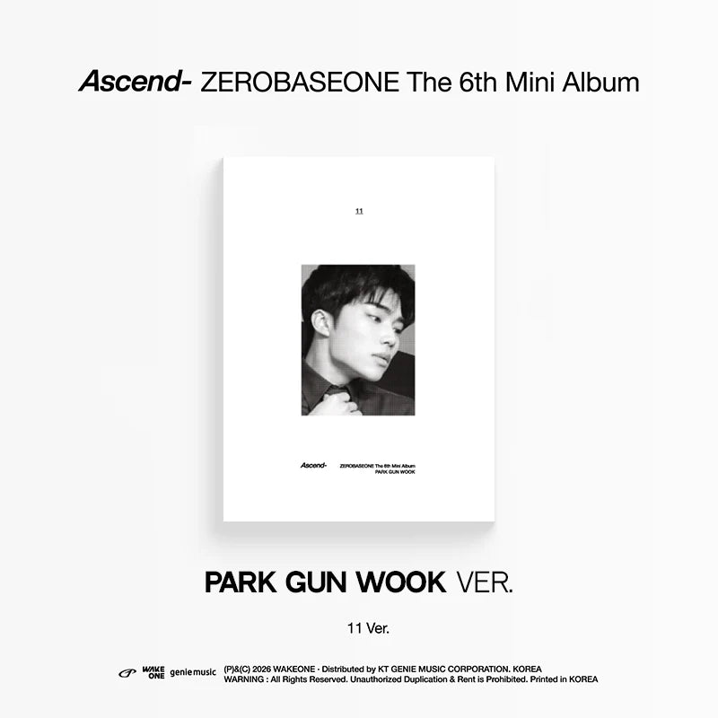 ZEROBASEONE - [ASCEND-] 6th Mini Album (11 Version)