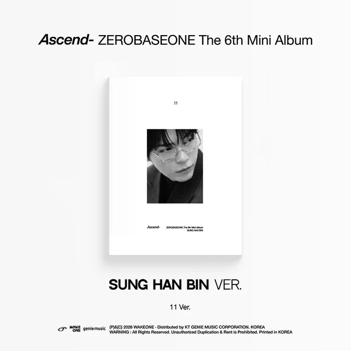 ZEROBASEONE - [ASCEND-] 6th Mini Album (11 Version)