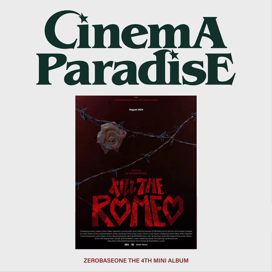ZEROBASEONE - [CINEMA PARADISE] 4th Mini Album (ZEROSE Ver.)