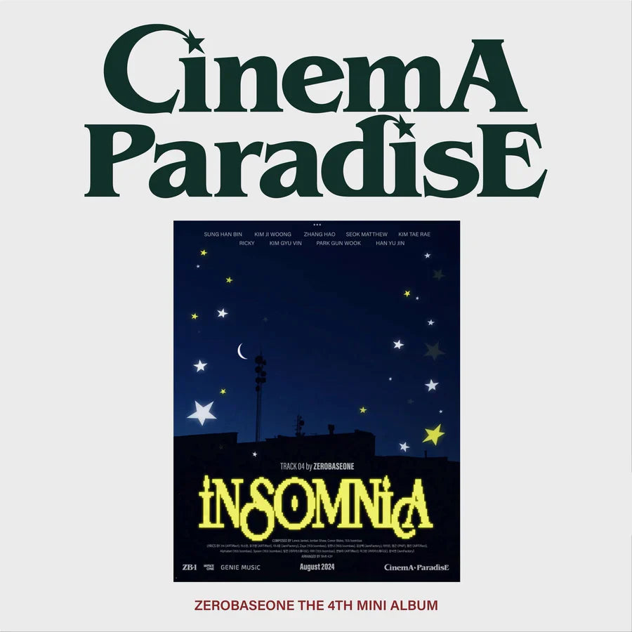 ZEROBASEONE - [CINEMA PARADISE] 4th Mini Album (ZEROSE Ver.)